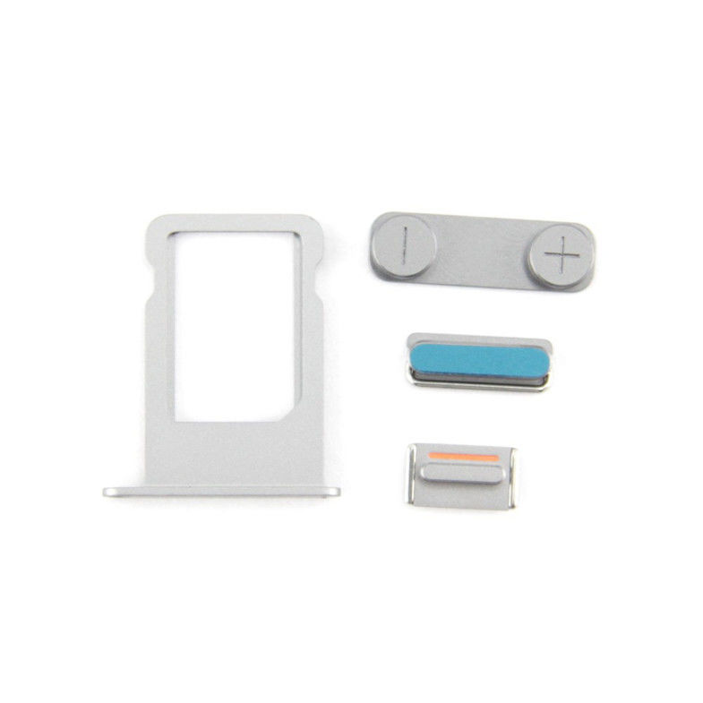 iPhone 5S Replacement Parts 4 IN 1 Mute Switch , Power Button and Volume Key with Sim Card Tray